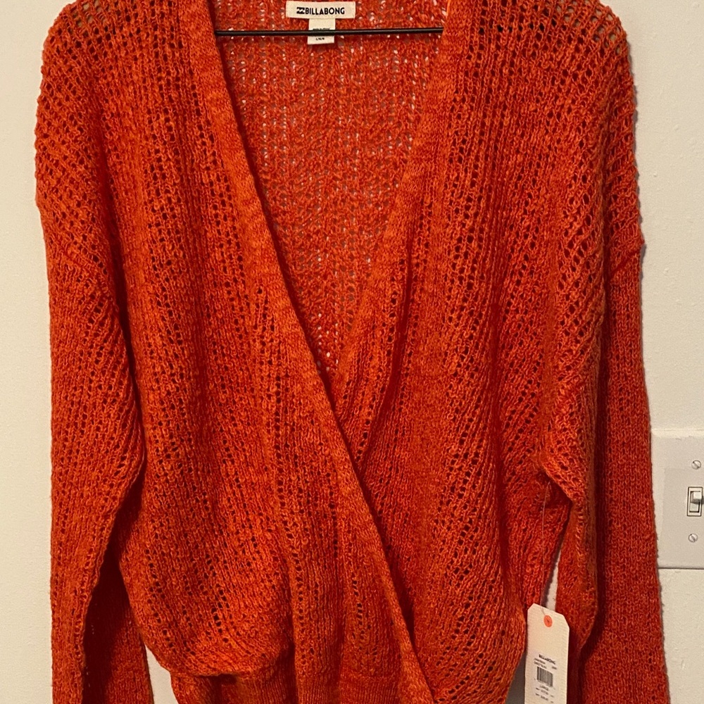 Billabong split burnt orange Sweater